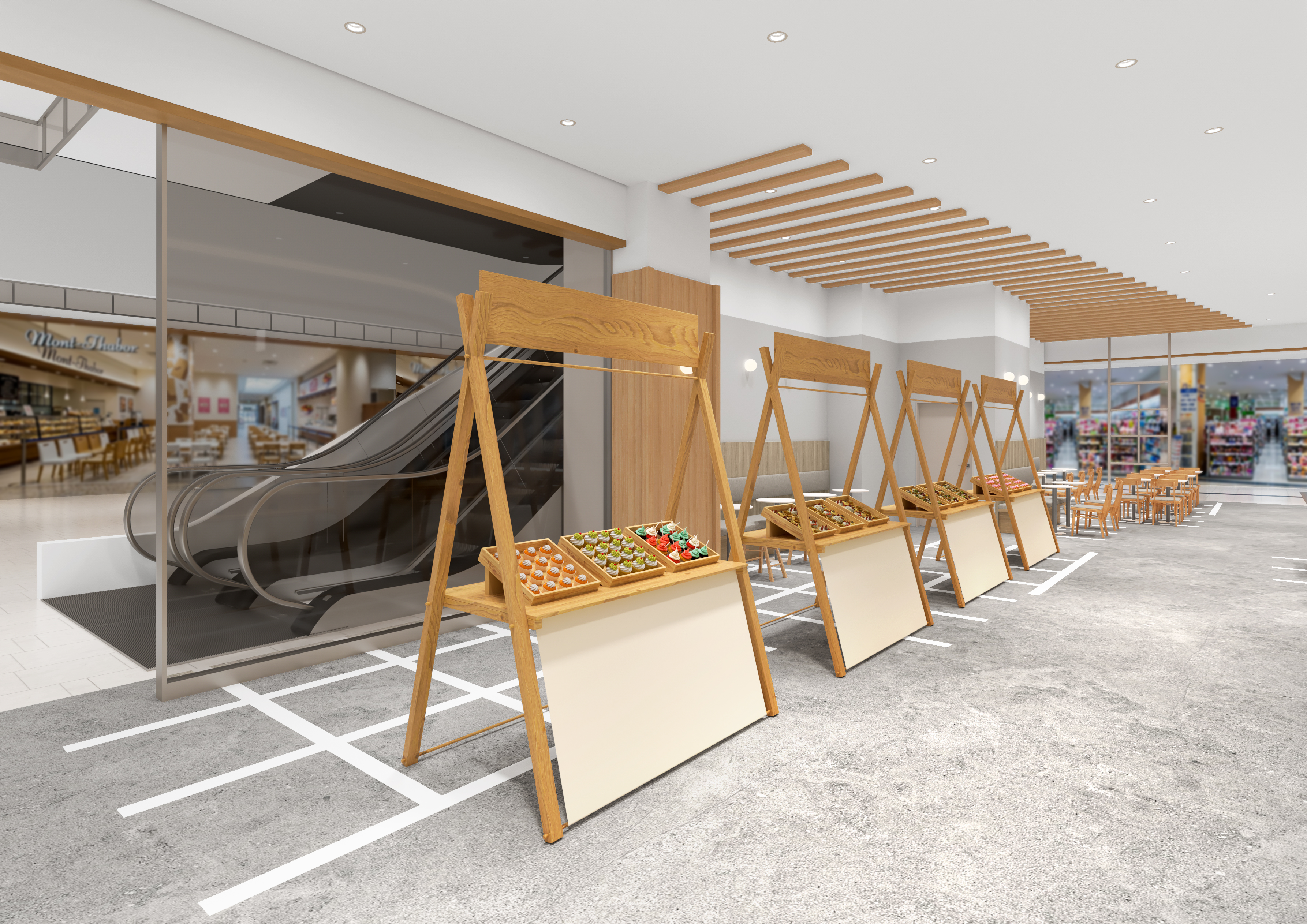 Food court display